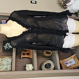 Ralph Lauren Rayon Long Sleeve Blouse Large